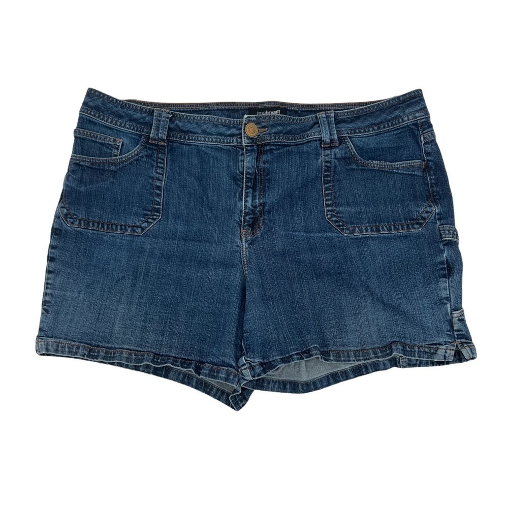Lane Bryant Cargo Jean Shorts Size 24 Plus Women's